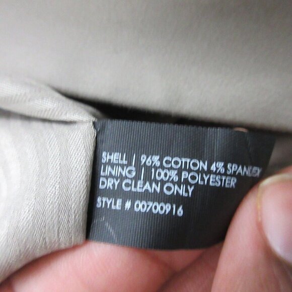 Club Monaco Women's Blazer 2 Gray One Button Cotton Blend Office Suit Career 444 - Picture 4 of 11